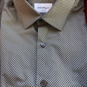 Salvatore Ferragamo Dress Shirt. NTW & Box. Mens S